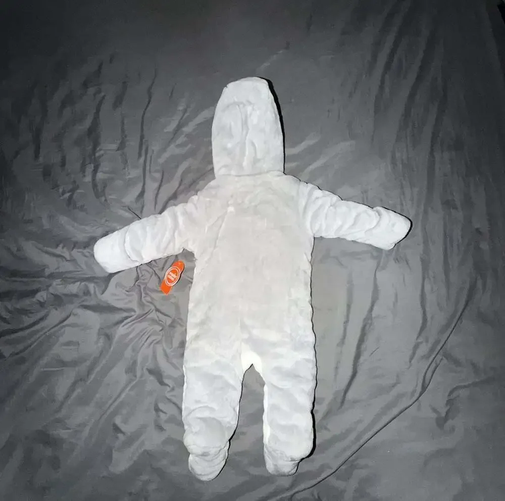 Wonder Nation Baby Plush Bunny Pram Snowsuit